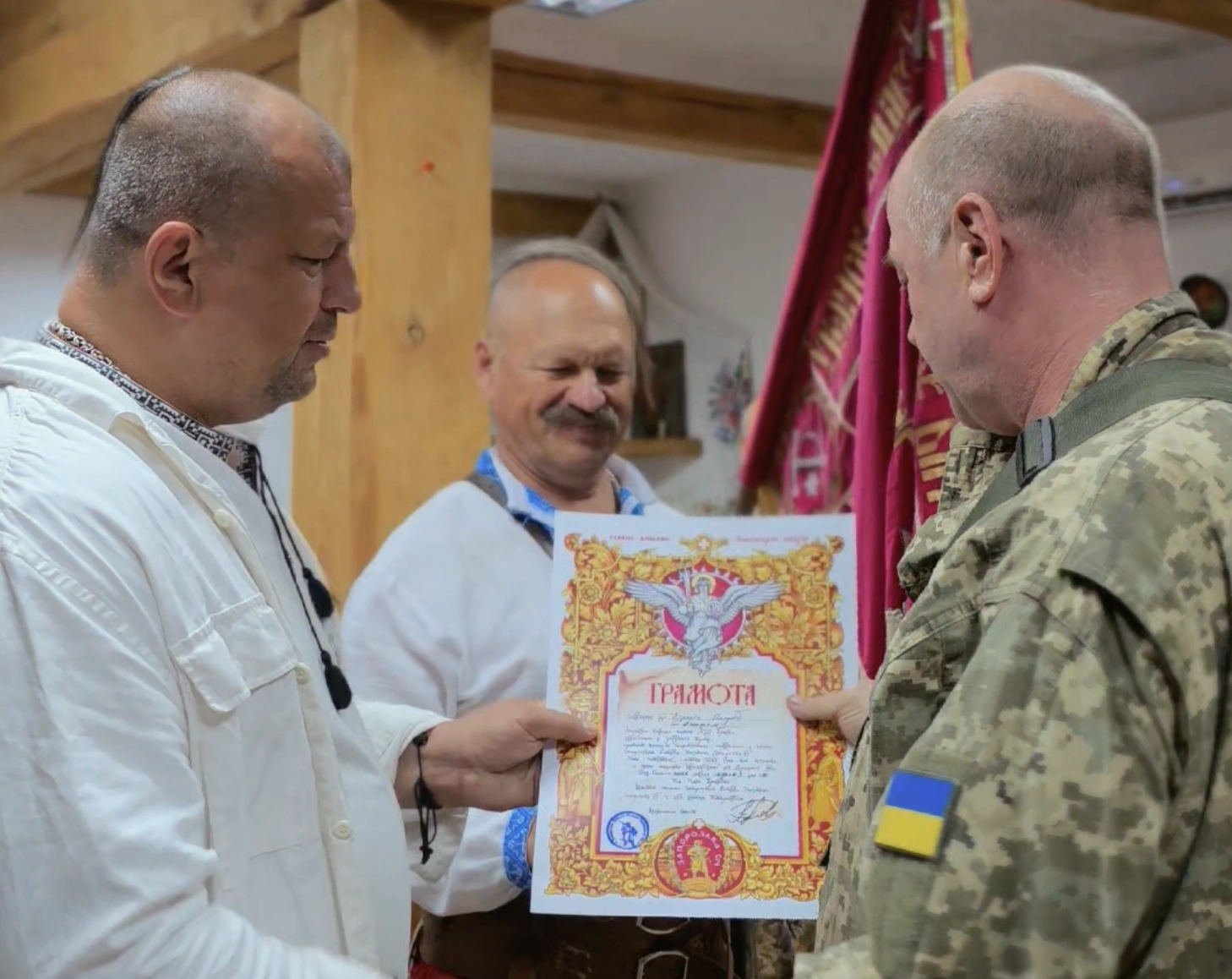Посвята українських воїнів в козацтво на острові Хортиця